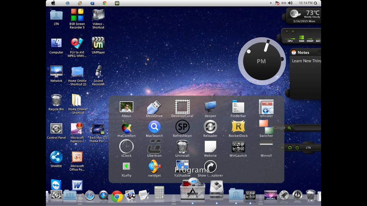 Mac os x theme for windows 8.1